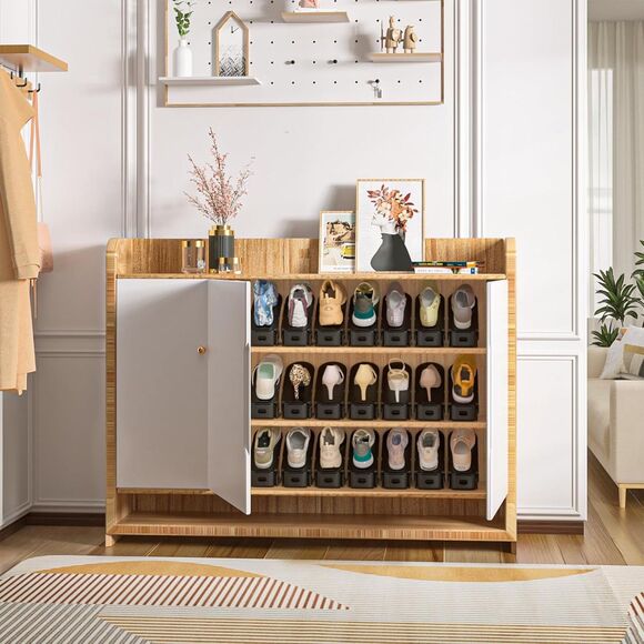 Neprock Shoe Slots‎ Organizer,Shoe Storage Black 12 Pack (4497) - Picture 3 of 7